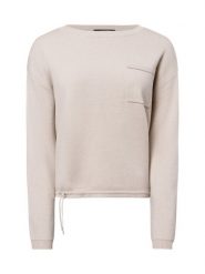 Comma Sweter Kobiety beżowy|srebrny, S. Brązowe swetry nierozpinane damskie comma, s, bez wzorów, bez kołnierzyka, bez ramiączek. Za 329.95 zł.