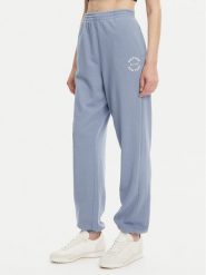Tommy Hilfiger Spodnie dresowe UW0UW05793 Niebieski Regular Fit. Niebieskie spodnie dresowe damskie Tommy Hilfiger, bez wzorów, z bawełny. Za 179.99 zł.