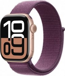 Smartwatch Apple Watch 10 GPS + Cellular 42mm Rose Gold Alu Sport Loop Fioletowy (MWXC3QF/A). Czerwone zegarki smartwatch Apple, bez wzorów. Za 4,278.47 zł.