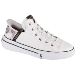 Buty sportowe Sneakersy męskie, Slip-Ins Snoop One - OG. Białe buty sportowe męskie Skechers, bez wzorów, ze skóry, bez zapięcia, trekkingowe. Za 557.00 zł.