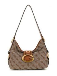 Guess Torebka 183683 Beżowy. Brązowe listonoszki damskie Guess, z aplikacjami, bez dodatków. Za 584.99 zł.