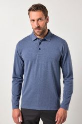 Męska Koszulka polo golf szybkoschnący długi rękaw do rozm. 7XL. Niebieskie swetry męskie JAY-PI, m, bez wzorów, z bawełny, bez kołnierzyka, bez ramiączek. Za 191.99 zł.