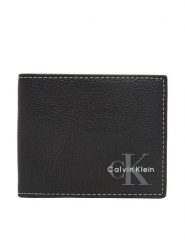 Calvin Klein Portfel Bold Pebble Billfold W/ Coin LV04D1270G Czarny. Czarne portfele męskie Calvin Klein, bez wzorów, ze skóry. Za 329.99 zł.