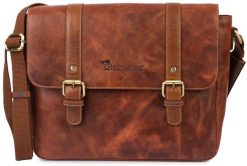 Torba męska skórzana na laptopa ramię komputer duża nubuk brązowa Beltimore N16. Brązowe torby na laptopa damskie Beltimore, bez wzorów, z nubiku. Za 499.24 zł.