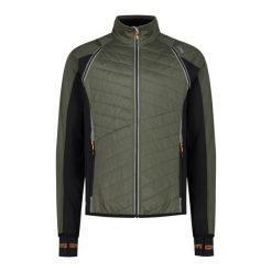 Kurtka męska turystyczna CMP 30A2647. Zielone kurtki męskie CMP, l, bez wzorów, z materiału, z kapturem, trekkingowe, primaloft. Za 419.99 zł.