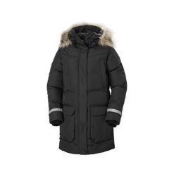 Parka damska Helly Hansen Bouvet down. Czarne parki damskie Helly Hansen, na zimę, bez wzorów, bez kaptura. Za 2,291.25 zł.