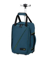 Plecak American Tourister Take2Cabin Wheels S. Niebieskie plecaki męskie American Tourister, bez wzorów. Za 319.99 zł.