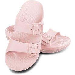 Klapki basenowe damskie Aqua Speed Alicante. Brązowe klapki damskie Aqua-Speed, bez wzorów, sportowe, bez obcasa, bez zapięcia. Za 84.99 zł.