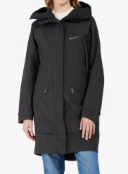 Płaszcz przeciwdeszczowy damski Didriksons Ilma Parka 8. Czarne płaszcze damskie Didriksons, xs, bez wzorów, z materiału, bez kołnierzyka, bez kaptura. Za 866.79 zł.