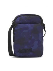 Sprandi Saszetka SPR-R-011-05 Granatowy. Niebieskie saszetki i nerki męskie Sprandi, bez wzorów, z materiału. Za 69.99 zł.
