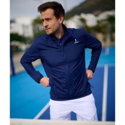 Męska Tennis/Padel Kurtka wiatrówka. Niebieskie kurtki męskie NORDICDOTS, m, bez wzorów, bez kaptura. Za 405.00 zł.
