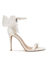 Steve Madden Sandały Nikole 11003195 Biały. Białe sandały damskie Steve Madden, bez wzorów, z materiału, bez obcasa, na szpilce, bez zapięcia. Za 599.99 zł.