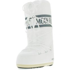 Buty MOON BOOT ICON NYLON Biały. Białe obuwie trekkingowe damskie Moon Boot, z nylonu, bez zapięcia. Za 689.00 zł.