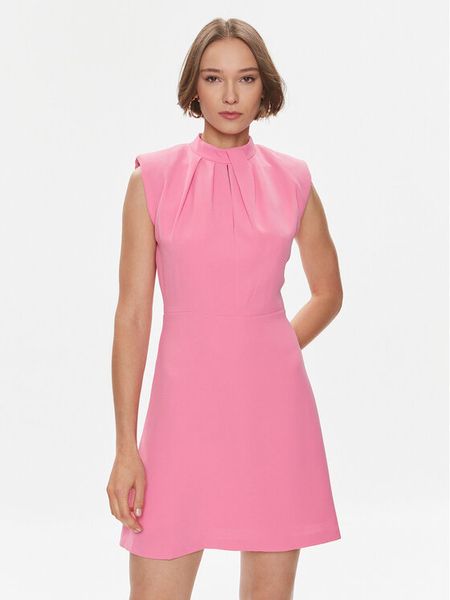 Hugo Sukienka koktajlowa Kesana-1 50504460 Różowy Regular Fit. Czerwone sukienki damskie Hugo, bez wzorów, z syntetyku, wizytowe, bez kołnierzyka, bez ramiączek. Za 689.99 zł.