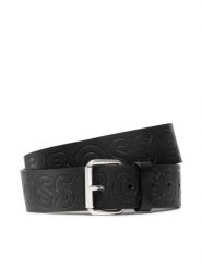 BOSS Pasek Serge 50481111 Czarny. Czarne paski męskie Boss, ze skóry. Za 379.99 zł.