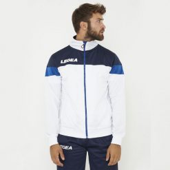 Kurtka sportowa z zamkiem BOLIVIA oversize biała. Białe kurtki sportowe męskie Legea, xl, bez wzorów, outdoorowe. Za 96.00 zł.
