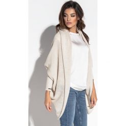 Luźny sweter oversize fb555. Brązowe kardigany damskie Fobya, m, bez wzorów, bez kołnierzyka. Za 129.00 zł.