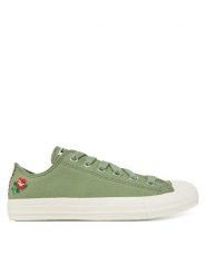 Converse Trampki Chuck Taylor All Star Rose Cross Stitch A13658C Zielony. Zielone trampki i tenisówki damskie Converse, bez wzorów, z materiału, bez zapięcia. Za 299.99 zł.