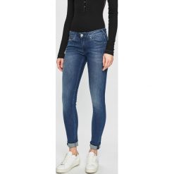 Tommy Jeans - Jeansy Sophie. Niebieskie bluzki damskie Tommy Jeans, bez wzorów, z bawełny. W wyprzedaży za 379.90 zł.