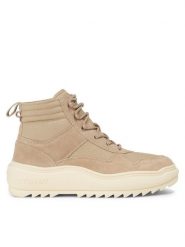 Tommy Jeans Trzewiki Tjm Mix Material Boot EM0EM01245 Khaki. Brązowe botki męskie Tommy Jeans, bez wzorów, z jeansu, bez obcasa, bez zapięcia. Za 469.99 zł.