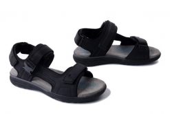GEOX U SPHERICA U55ELB 000EK C9999 black, sandały męskie. Czarne sandały męskie Geox, na lato, bez wzorów, bez zapięcia. Za 300.93 zł.