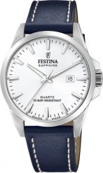 Zegarek Festina Zegarek męski Festina F20025-2 niebieski. Niebieskie zegarki męskie Festina, bez wzorów. Za 555.00 zł.