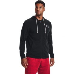 Bluza z kapturem Under Armour Rival Terry, Mężczyźni. Białe bluzy sportowe męskie Under Armour, m, bez wzorów, z kapturem, do biegania. Za 253.40 zł.