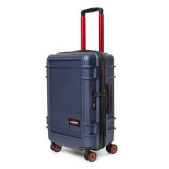 Walizka na kółkach Eastpak Resist'r S. Niebieskie walizki damskie Eastpak, bez wzorów, z materiału. Za 1,016.00 zł.