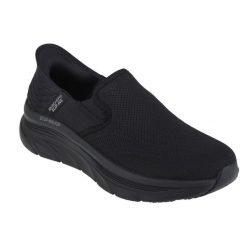 Buty sportowe Sneakersy męskie, Skechers D'Lux Walker - Orford Slip-ins. Czarne buty sportowe męskie Skechers, bez wzorów, bez zapięcia, trekkingowe. Za 349.99 zł.