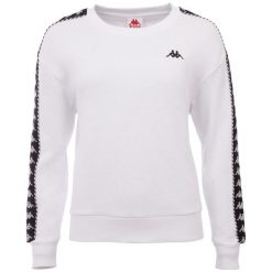 Bluza damska Kappa Ilary. Białe bluzy damskie Kappa, xl, bez wzorów, z bawełny, klasyczne, bez ramiączek, bez kaptura. Za 94.99 zł.