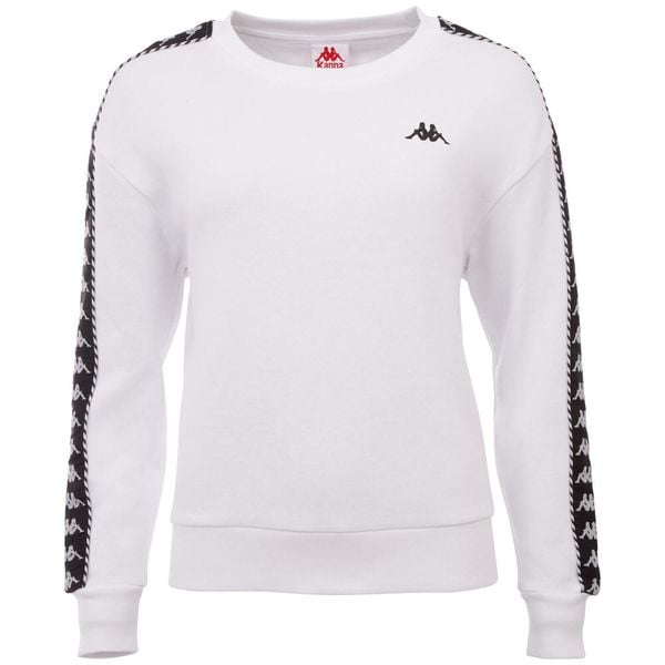 Bluza damska Kappa Ilary. Białe bluzy damskie Kappa, xl, bez wzorów, z bawełny, klasyczne, bez ramiączek, bez kaptura. Za 99.99 zł.