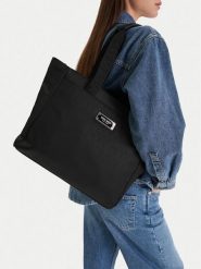 Nine West Torebka CEO-Brielle-LA374-4705 Czarny. Czarne shopperki damskie Nine West, bez wzorów, z materiału, bez dodatków. Za 249.99 zł.