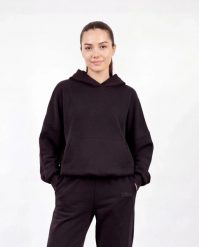Damska bluza oversize UNLEASH WINGS BLACK. Czarne bluzy damskie Wings, uniwersalny, bez wzorów, z materiału, bez ramiączek, bez kaptura. Za 249.90 zł.