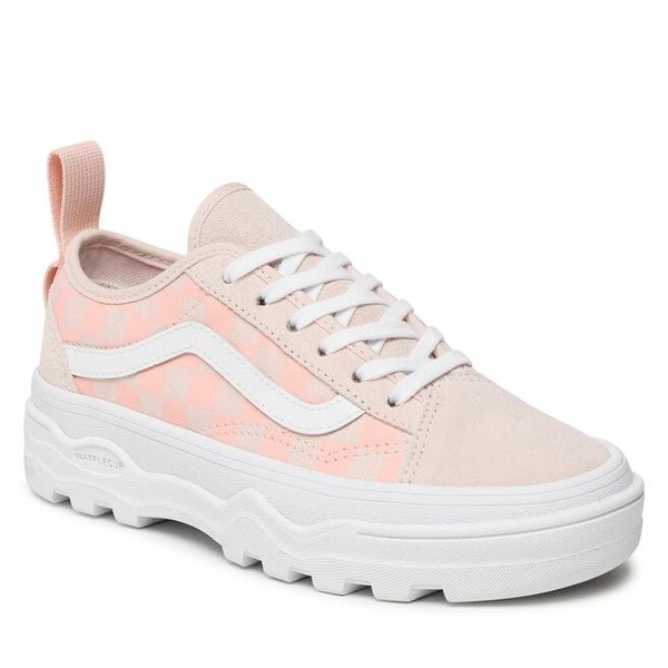 Tenisówki Vans. Czerwone trampki i tenisówki damskie Vans, bez wzorów, bez zapięcia. Za 221.99 zł.