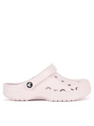 Crocs Klapki WB-BAYA CLOG 10126-6PI Różowy. Czerwone klapki damskie Crocs, bez wzorów, z materiału, bez obcasa, bez zapięcia. Za 199.99 zł.