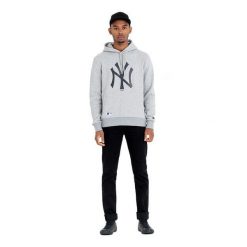 Bluza z kapturem New York Yankees. Czarne bluzy sportowe męskie New Era, m, bez wzorów, z kapturem. Za 294.50 zł.