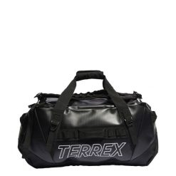 Torba Terrex RAIN.RDY Expedition Duffel Bag Medium o pojemności 70 l. Białe torby sportowe męskie Adidas, bez wzorów, z materiału. Za 599.25 zł.