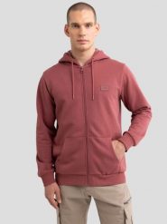 Bluza męska rozpinana z kapturem ciemnoróżowa Artish 602. Czerwone bluzy męskie BIG STAR, l, bez wzorów, z dzianiny, eleganckie, bez ramiączek, z kapturem. W wyprzedaży za 79.99 zł.