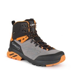 Buty trekkingowe męskie GTX Aku Reactive. Czarne buty zimowe męskie Aku, ze skóry, bez zapięcia. Za 499.00 zł.
