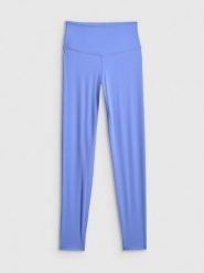 4F Legginsy treningowe szybkoschnące damskie - niebieskie L. Niebieskie legginsy damskie 4F, bez wzorów, ze skóry. Za 119.99 zł.