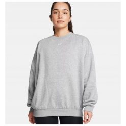 Bluza Damska Under Armour Bez Kaptura Oversize. Szare bluzy damskie Under Armour, l, bez wzorów, sportowe, bez ramiączek, bez kaptura. Za 249.99 zł.