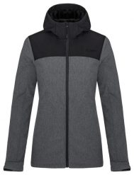 Damska kurtka softshell Loap Luka czarna. Czarne kurtki sportowe damskie ÀLG, na zimę, m, bez wzorów, z materiału, bez ramiączek, bez kaptura, do biegania. Za 299.99 zł.
