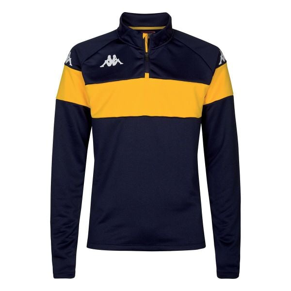 Bluza Kappa Dovare. Niebieskie bluzy sportowe męskie Kappa, m, bez wzorów, bez kaptura, na fitness i siłownię. Za 164.55 zł.