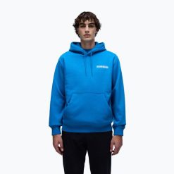 Bluza męska Napapijri B-Linth Hooded. Niebieskie bluzy męskie Napapijri, m, bez wzorów, bez ramiączek, bez kaptura. Za 329.99 zł.
