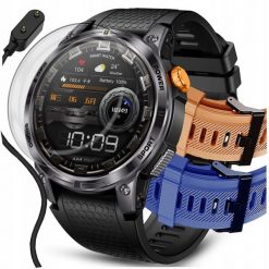 SMARTWATCH ZEGAREK MĘSKI SPORTOWY GPS WODOSZCZELNY ROZMOWY SPORT ZDROWIE. Zegarki męskie WonderWatch, bez wzorów. Za 189.90 zł.