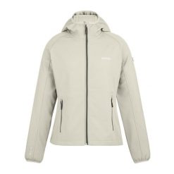 Kurtka Softshellowa Damska. Szare kurtki sportowe damskie Regatta, xl, bez wzorów, z elastanu, bez ramiączek, z kapturem, trekkingowe. Za 211.99 zł.