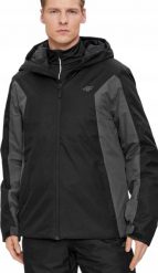KURTKA NARCIARSKA 4F MĘSKA ZIMOWA JAM306 MEMBRANA 5000 NARTY GÓRY TREKKING XXL black. Czarne kurtki sportowe męskie 4F, na zimę, m, bez wzorów, bez kaptura, narciarskie. Za 283.00 zł.