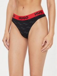 Hugo Stringi 50515199 Czarny. Czarne majtki damskie Hugo, z bawełny. Za 89.99 zł.