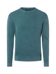 Nils Sundström Męski sweter z dzianiny Mężczyźni drobna dzianina zielony marmurkowy, S. Zielone swetry męskie Nils Sundström, m, bez wzorów, z bawełny, bez kołnierzyka, bez ramiączek. Za 299.95 zł.