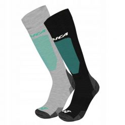 Skarpety narciarskie Nordica Uni 2-Pack Black / Teal + Grey / Teal. Czarne skarpetki damskie NORDICA, bez wzorów, z elastanu. Za 129.99 zł.